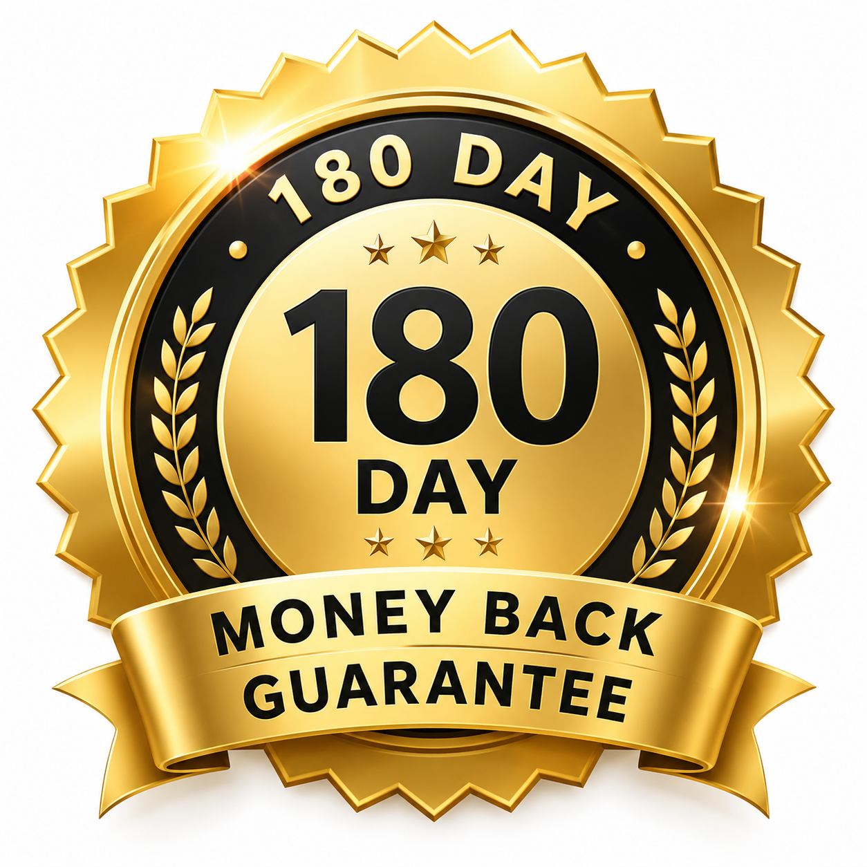 180-Money back Guarantee